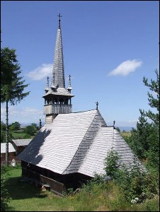 Lcauri de cult din Romnia; Biserica de lemn Sf. Gheorghe; ; ; sec. XVII; 1601; 1700; Biseric de lemn; ortodox; Orthodox; orthodoxe; DNGU MARE; CPUU MARE; Cluj; ; Arhiepiscopia Vadului, Feleacului i Clujului; Mitropolia Clujului, Albei, Crianei i Maramureului; 