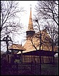 Biseric de lemn; ortodox; orthodox; Biserica de lemn Sf. Arhangheli, din deal; sat; SLICA; CCU